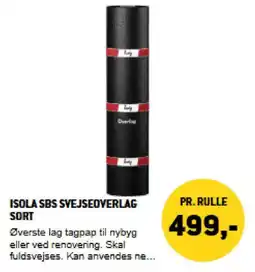 XL-BYG Isola sbs svejseoverlag sort tilbud