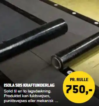 XL-BYG Isola sbs kraftunderlag tilbud