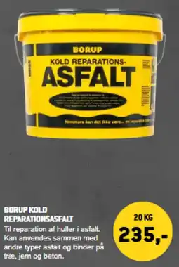 XL-BYG Borup kold reparationsasfalt tilbud