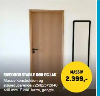 XL-BYG Swedoor stable dor eg lak tilbud