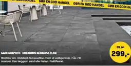 XL-BYG Gare graphite udendørs keramisk flise tilbud