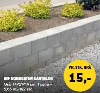 XL-BYG Ibf bondesten kantblok tilbud