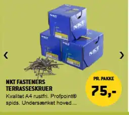 XL-BYG Nkt fasteners terrasseskruer tilbud