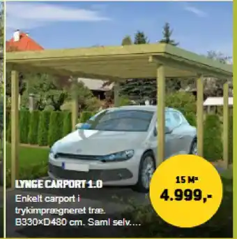 XL-BYG Lynge carport 1.0 tilbud