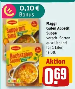 REWE DE Maggi Guten Appetit Suppe tilbud
