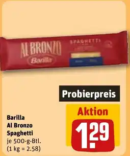 REWE DE Barilla Al Bronzo Spaghetti tilbud