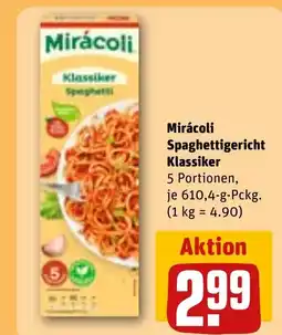 REWE DE Mirácoli Spaghettigericht Klassiker tilbud