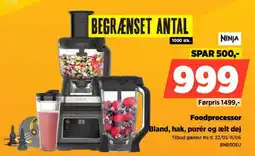 Power Ninja Foodprocessor Bland, hak, purér og ælt dej tilbud