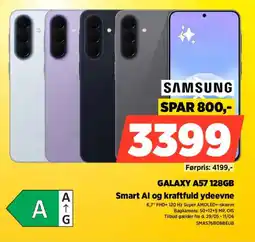 Power SAMSUNG GALAXY A57 128GB Smart Al og kraftfuld ydeevne tilbud
