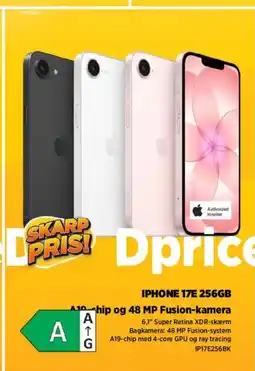 Power IPHONE 17E 256GB hip og 48 MP Fusion-kamera tilbud