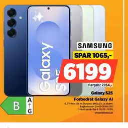 Power SAMSUNG Galaxy S25 Forbedret Galaxy Al tilbud