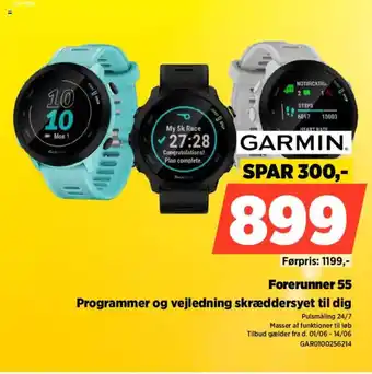 Power GARMIN Forerunner 55 Programmer og vejledning skræddersyet til dig tilbud