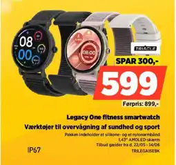 Power Triacle legacy one fitness smartwatch værktøjer til overvågning af sundhed og sport tilbud