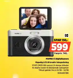 Power Pixpro c1 digitalkamera vippelig lcd til kreativ fotografering tilbud