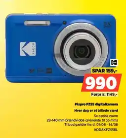 Power Pixpro FZ55 digitalkamera Hver dag er et billede værd 5x optisk zoom tilbud