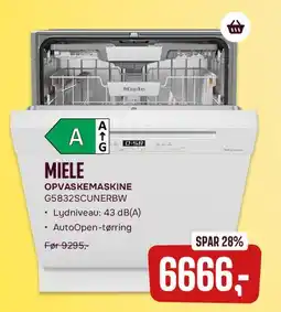 Skousen Miele opvaskemaskine tilbud