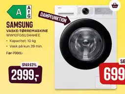 Skousen SAMSUNG VASKE-TØRREMASKINE tilbud