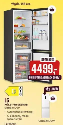Skousen LG køle-fryseskab tilbud