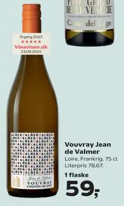 Kvickly Vouvray Jean de Valmer tilbud