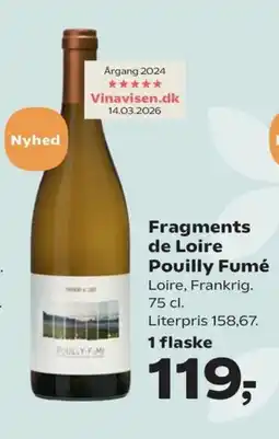 Kvickly Fragments de Loire Pouilly Fumé tilbud