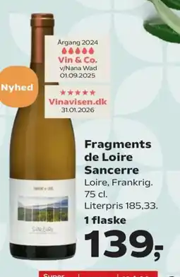 Kvickly Fragments de Loire Sancerre tilbud