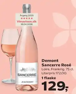 Kvickly Demont Sancerre Rosé tilbud