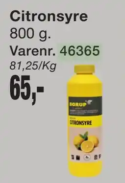 Harald Nyborg Citronsyre tilbud