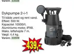 Harald Nyborg Dykpumpe 2-i-1 tilbud
