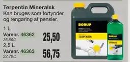 Harald Nyborg Terpentin Mineralsk tilbud