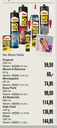 Harald Nyborg No More Nails tilbud