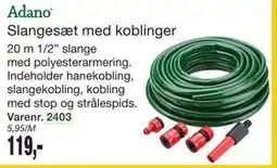 Harald Nyborg Adano Slangesæt med koblinger tilbud