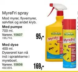 Harald Nyborg MyreFri spray tilbud