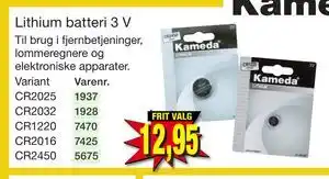 Harald Nyborg Lithium batteri 3 V tilbud