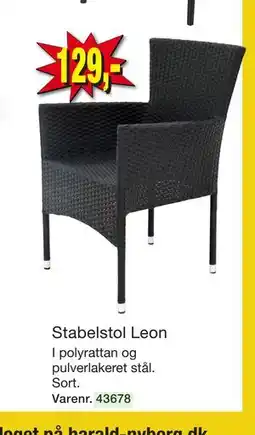 Harald Nyborg Stabelstol Leon tilbud