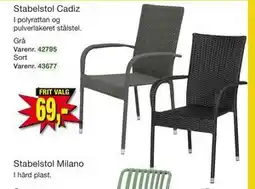 Harald Nyborg Stabelstol Cadiz tilbud