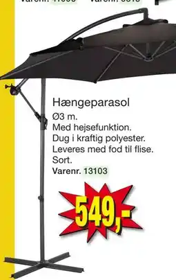 Harald Nyborg Hængeparasol tilbud