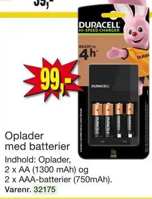 Harald Nyborg Oplader med batterier tilbud