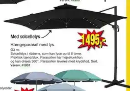 Harald Nyborg Hængeparasol med lys tilbud