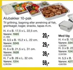 Harald Nyborg Alubakker 10-pak tilbud