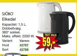 Harald Nyborg SJÖBO Elkedel tilbud