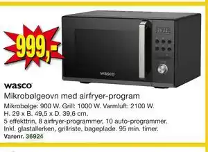 Harald Nyborg wasco Mikrobølgeovn med airfryer-program tilbud