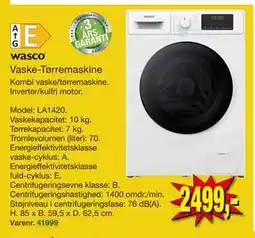 Harald Nyborg Vaske-Tørremaskine tilbud
