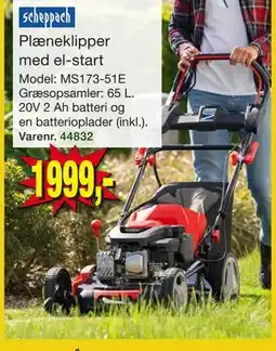 Harald Nyborg Plæneklipper med el-start tilbud