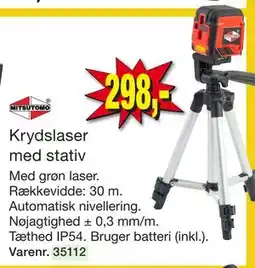 Harald Nyborg Krydslaser med stativ tilbud