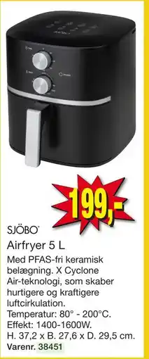 Harald Nyborg Airfryer 5 L tilbud
