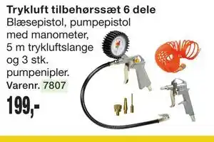 Harald Nyborg Trykluft tilbehørssæt 6 dele tilbud