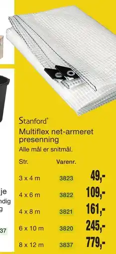 Harald Nyborg Stanford Multiflex net-armeret presenning tilbud