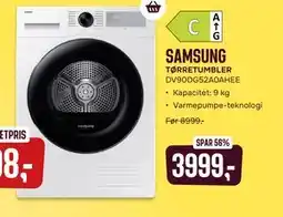 Skousen SAMSUNG TØRRETUMBLER DV90DG52A0AHEE tilbud