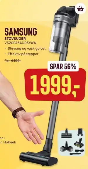 Skousen SAMSUNG STØVSUGER VS20B75ADR5/WA tilbud