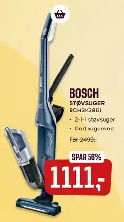 Skousen BOSCH STØVSUGER BCH3K2851 tilbud
